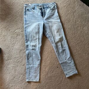 American Eagle Outfitters Light Blue Strigid  Jeans Extra Long